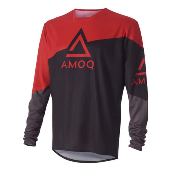 AMOQ Ascent Strive Jersey Sort/Rød