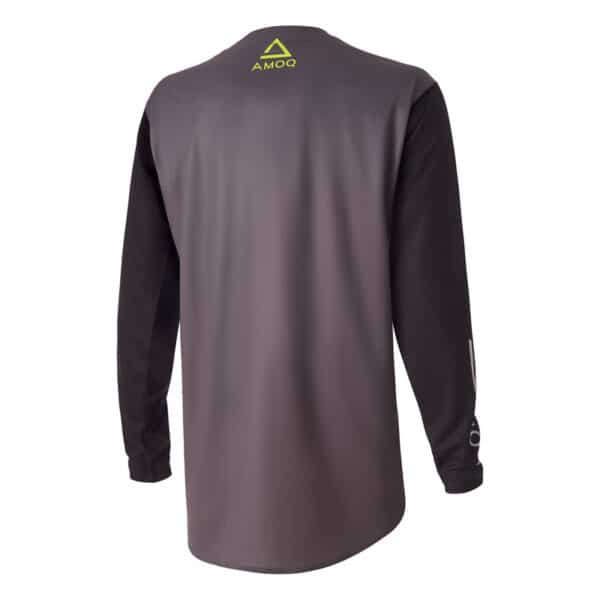 AMOQ Ascent Comp Jersey Grå/Sort/HiVis - Image 2