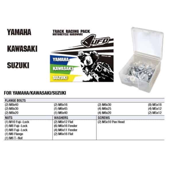 UFO Hardware Track Racing pakke Yam, Kaw, Suz