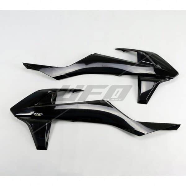 UFO kølerskærme KTM125-525 SX/SXF 16-18 EXC/EXC-F 17-18 Sort