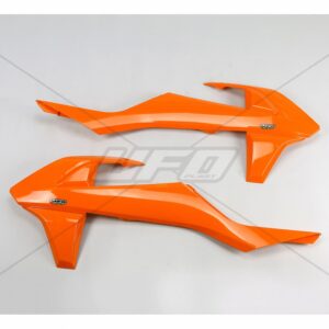 UFO kølerskærme KTM125-525 SX/SXF 16- EXC/EXC-F 17- Orange 127