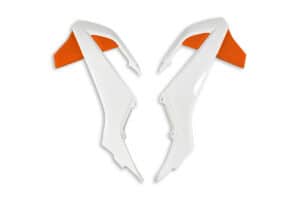 UFO kølerskærme KTM65 2019-2021 Hvid/orange 999W OEM 2019-2022