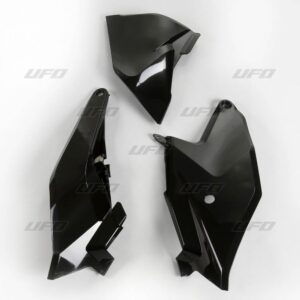 UFO sidenummerplader + sidepanel luftfilterkasse KTM SX85 18- Sort 001