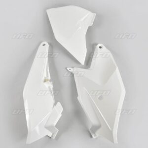 UFO sidenummerplader + venstre sidepanel luftfilterkasse KTM SX85 18-Hvid 047