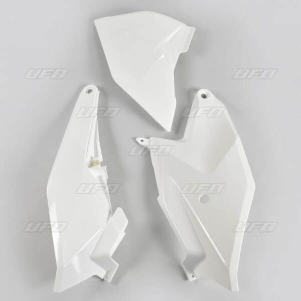 UFO sidenummerplader + venstre sidepanel luftfilterkasse KTM SX85 18-Hvid 047