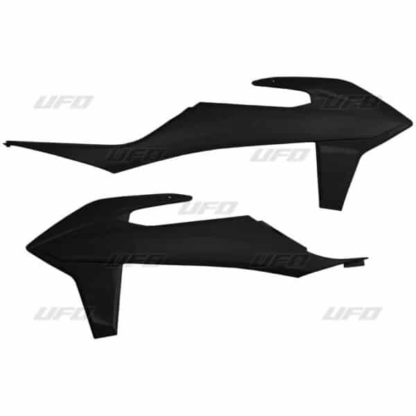 UFO kølerskærme KTM SX/SX-F 125-450 19- EXC/EXC-F 125-500 20- Sort 001