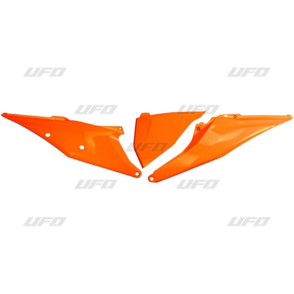 UFO sidepanel + sidepanel luftfilterkasse venstre KTM125-525 SX/SXF 19- EXC/EXC-F 20- Orange 127