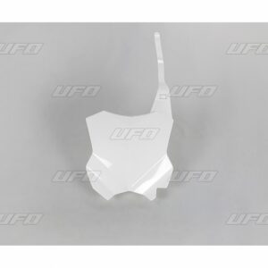 UFO Frontnummerplade KX250F 17- KX450F 16-, Hvid 047