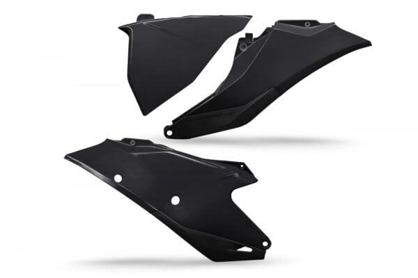 UFO Sidepanel + sidepanel luftfilterkasse venstre GasGas MC125-450 + EC250-350 2021- Sort 001