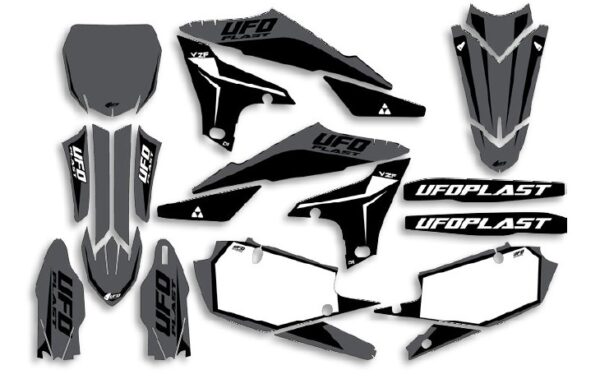 UFO-grafiksæt YZ 250F 2019- /450 2018- Stokes Grey