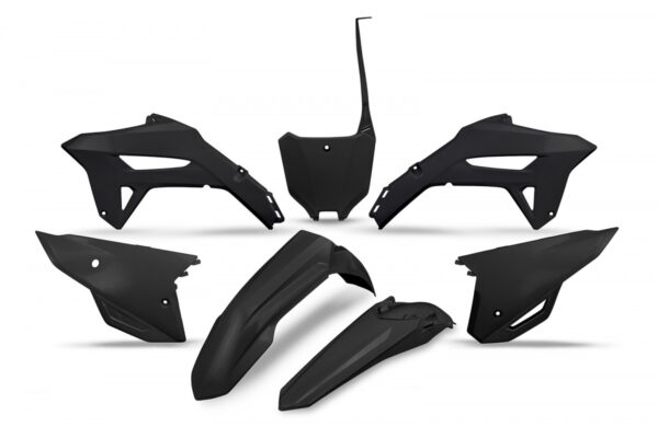 UFO Plastic kit 5-parts Black 001 CRF250R 2022- ,CRF450R 2021-