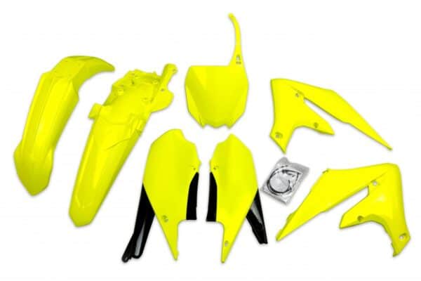UFO Plastic kit 5-parts Fluo Yellow DFLU YZ250F 19-, YZ450F 18-