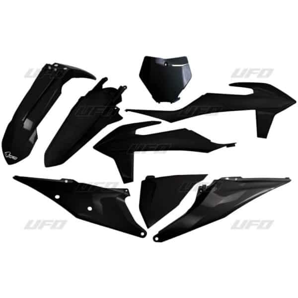 UFO Plastiksæt 5-delt KTM SX/SXF125-450 19- Sort 001