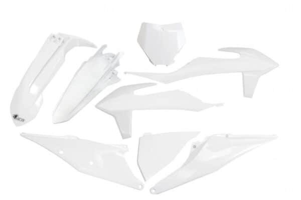 UFO Plastiksæt 5-delt KTM SX/SXF125-450 19- Hvid 047