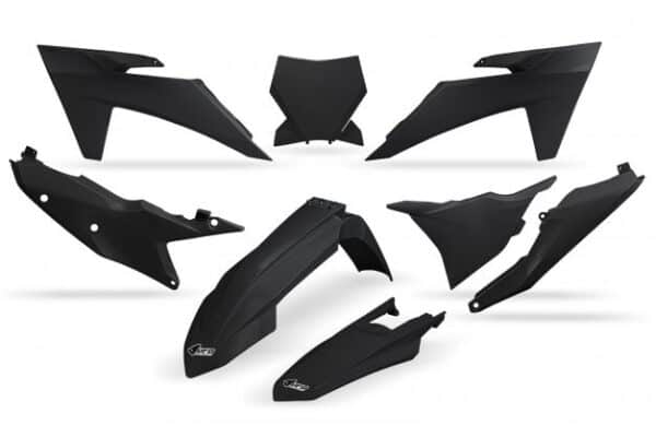 UFO Plastic kit 5-parts KTM SX/SXF125-450 23- Black 001