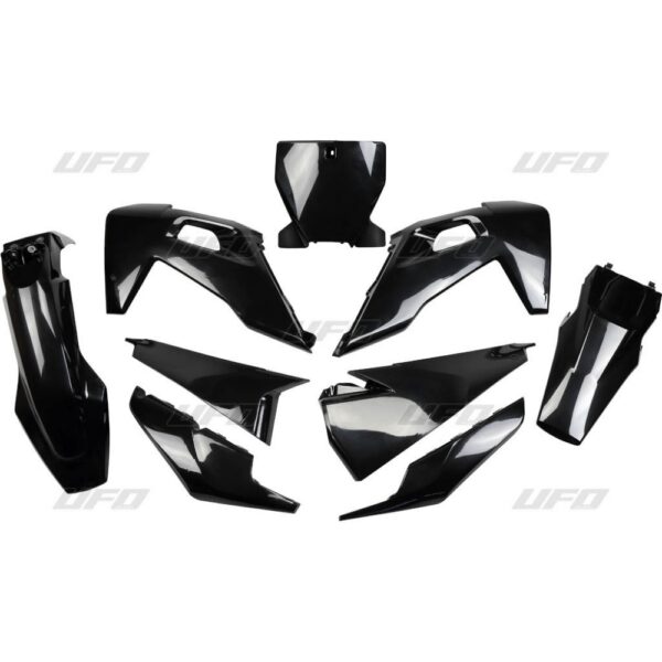 UFO Plastiksæt 5-delt Sort 001 HVA TC/FC 125-450 19-