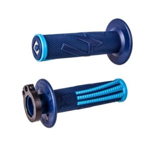 ODI Emig2 Pro V2 Lock-on-greb, 2 & 4-takts - Blå/Cyan