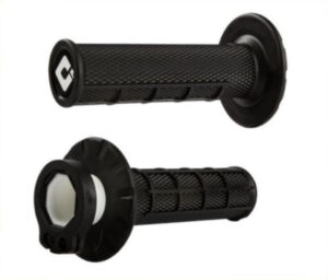 ODI Half Waffle MX Lock-On Grip Set 2 & 4 Stroke - Sort