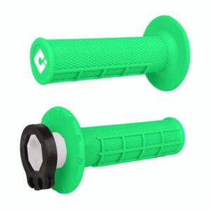 ODI Half Waffle MX Lock-On Grip Set 2 & 4 Stroke - Grøn