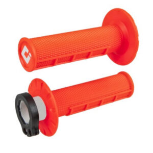 ODI Half Waffle MX Lock-On Grip Set 2 & 4 Stroke - Orange