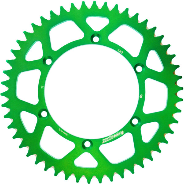 Supersprox bagtandhjul Alu RAL-460:50 Grøn
