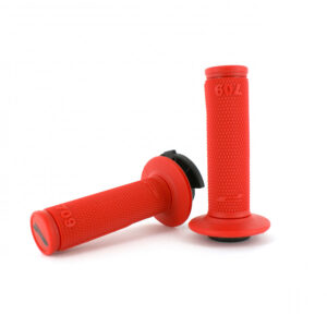 Progrip 709 Single Density Half Waffle LOCK ON GRIPS, RØD
