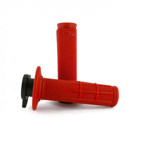 Progrip 709 Single Density Half Waffle LOCK ON GRIPS, RØD - Image 2