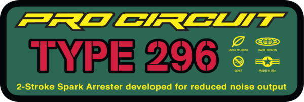 Pro Circuit 296 lyddæmper klistermærkesæt - Image 3