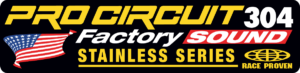 Pro Circuit R-304 FACTORY lyddæmper klistermærkesæt