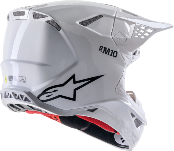 Alpinestars SM10 Hjelm - Solid hvid - Image 2
