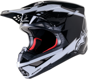 Alpinestars SM10 Hjelm - Ampress sort/hvid