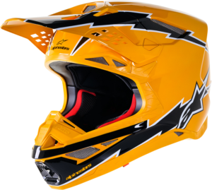 Alpinestars SM10 Hjelm - Ampress sort/gul
