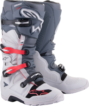 Alpinestars støvler Tech 7 enduro - grå/rød