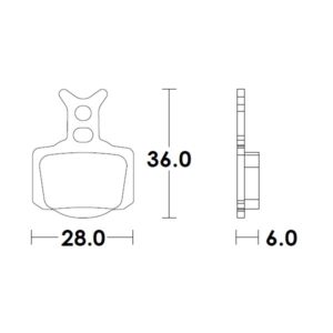 Moto-Master bremseklodser SX50 for/bag 24-..