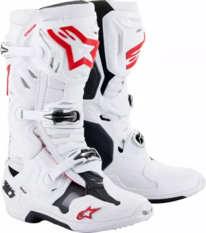 Alpinestars Tech 10 Supervented Støvler - Hvid/Rød