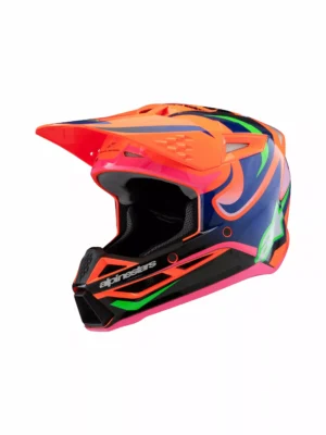 Alpinestars SM3 Børnehjelm - Deegan Orange/Lilla/Pink