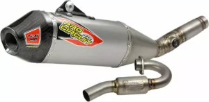 Pro Circuit Ti-6 Pro udstødningssystem EXHST TI6PROW/CF KX250&# Kawasaki 2021-2024
