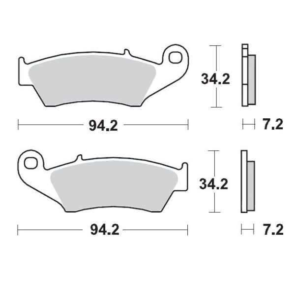 Moto-master Nitro Sport bremseklodser Yamaha 1998-2020