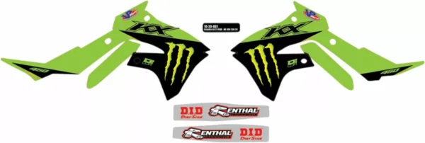 D'cor Visuals Grafik-sæt Kawasaki KX 450 4T 2019-2024 - Image 2