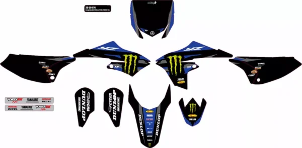 D'cor Visuals Komplet grafik-sæt Yamaha YZ65 2018-...