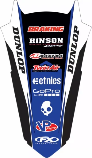 Factory Effex bagskærmssæt Yamaha YZ250F/YZ450F 2018-2023