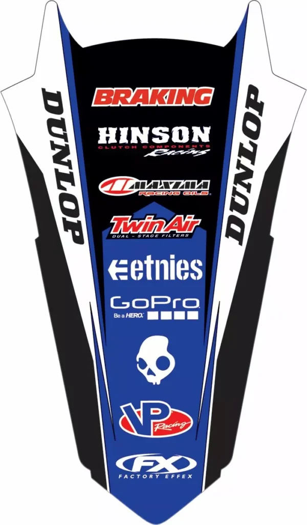 Factory Effex bagskærmssæt Yamaha YZ250F/YZ450F 2018-2023