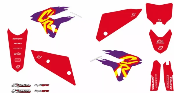 Blackbird Racing grafiksæt Retro Honda CRF250R/CRF450R 2021-... - Image 2
