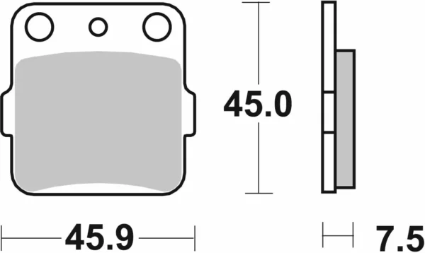 Sbs RSI bremseklodser Yamaha YZ65/YZ85 1987-... - Image 2