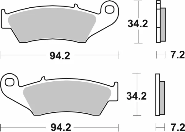 Sbs CS Carbon bremseklodser Yamaha 1998-2020 - Image 2