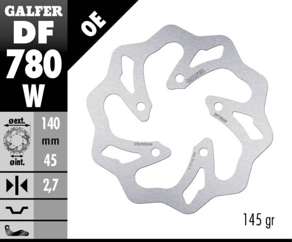 Galfer Wave® bremseskive KTM 50 SX 2006-2023 - Image 2