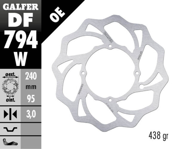 Galfer Wave® bremseskive KTM 85 SX 2009-2024 - Image 2