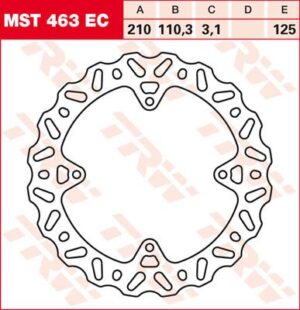 Trw EC Cross Design bremseskive KTM 85 SX 2011-2023
