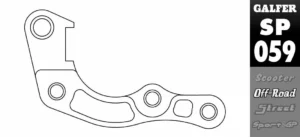 Galfer bremsekaliper-flytningsbeslag Honda 2019-...