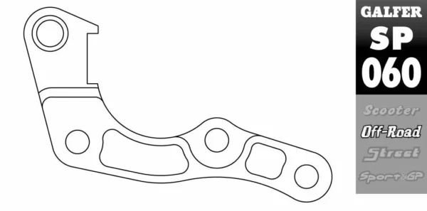 Galfer bremsekaliper-flytningsbeslag Honda CRF250R/CRF450R 2019-2024 - Image 2